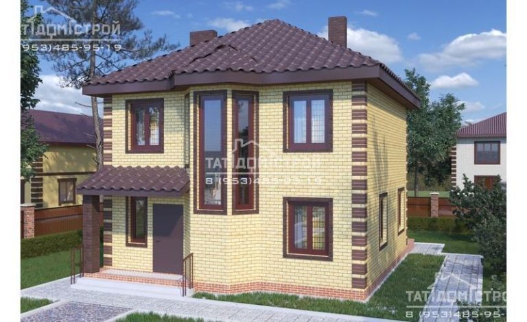 Кирпичный дом 135,7м² (крыльцо 3,8м²)