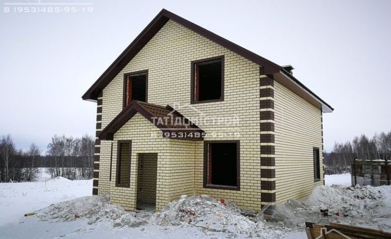 Кирпичный дом 131,7м² (крыльцо 4,7м²)