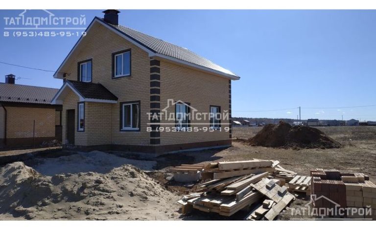 Кирпичный дом 134,8 м2 с тамбуром