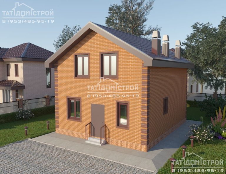 Кирпичный дом 117 м²