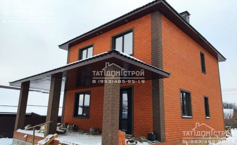 Кирпичный дом 134м² + крыльцо и терраса 30м² (п. Царицыно)