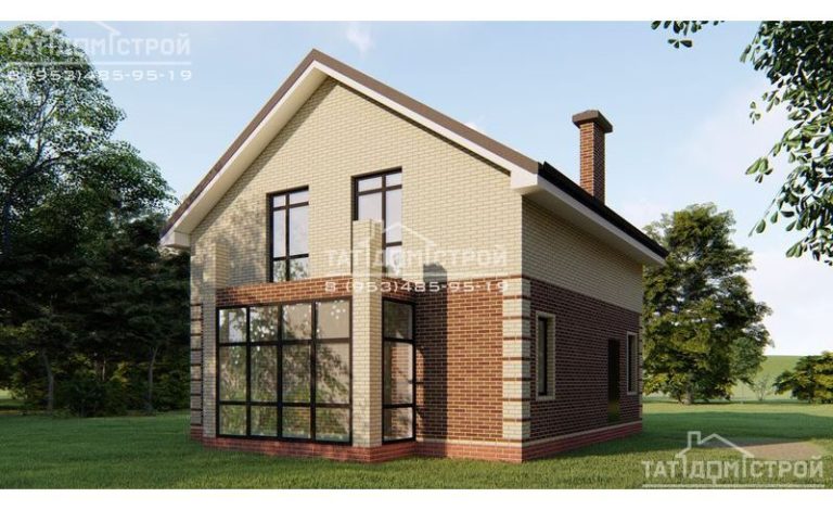 Кирпичный дом 122м² (тамбур 5,6м²) (Коттеджный посёлок "Пятидворье")