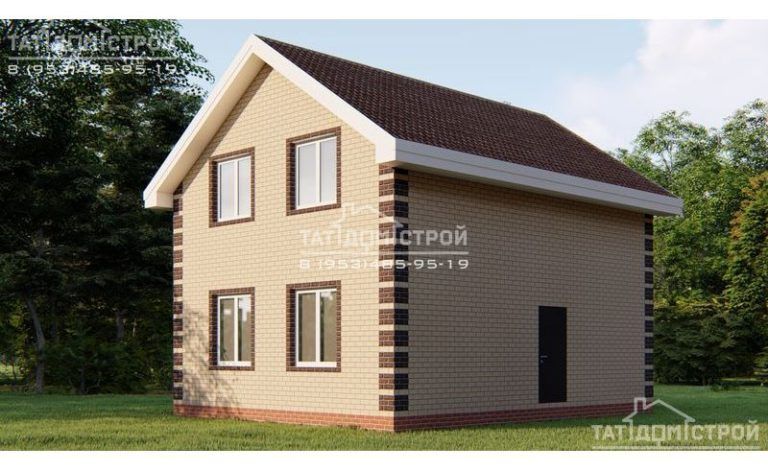 Кирпичный коттедж 101м² (п.Тургай)