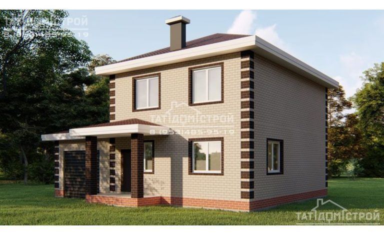 Кирпичный дом 161м² + крыльцо 5,2м² (п. Песчаные Ковали)
