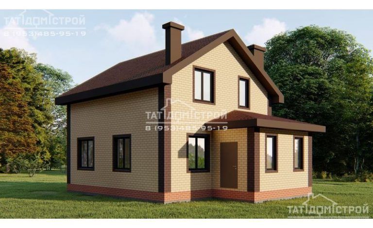 Кирпичный дом 114м² (п. Борисково)