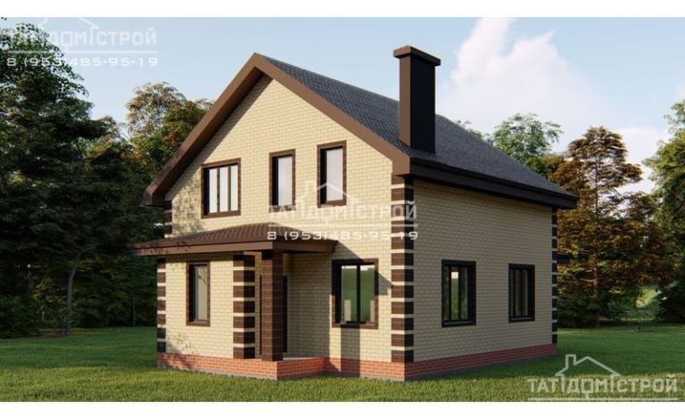 Кирпичный дом 135м² + тамбур и крыльцо 6м² (п. Песчаные Ковали)