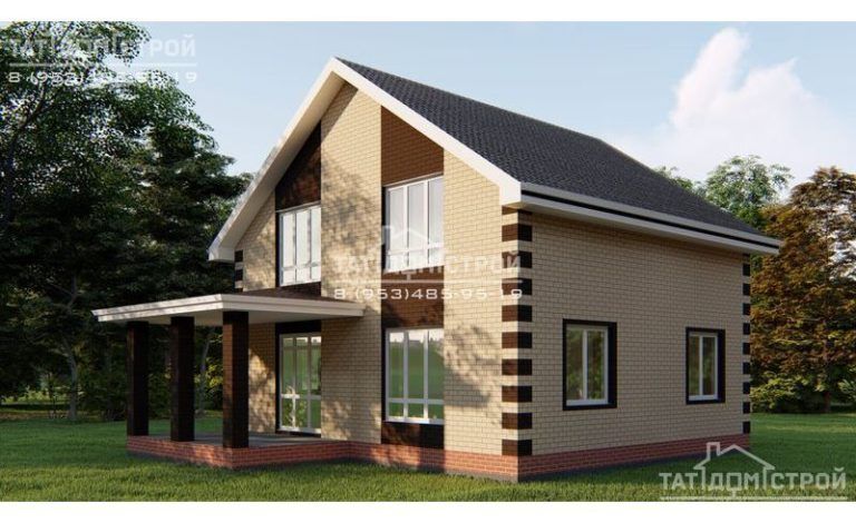 Кирпичный дом 143м² + терраса 15м² (Заречье 2)