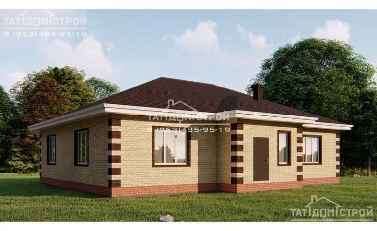 Кирпичный дом 147м², теплый тамбур 8,8м² (Пестрецы)