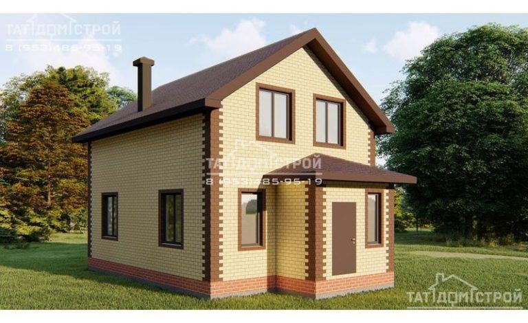 Кирпичный дом 101 м² (Челюскина)
