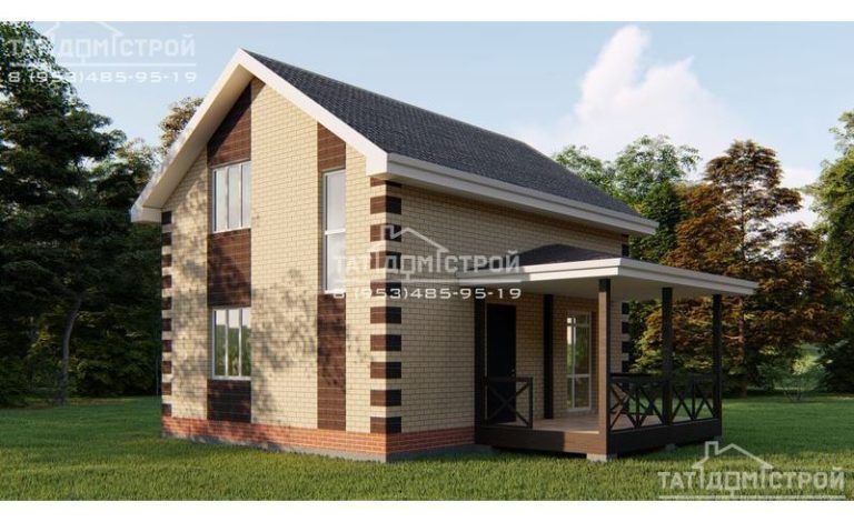Кирпичный дом 101м² (Семиозерка)