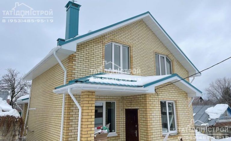 Кирпичный дом 117м² + крыльцо 5м², терраса 24м² (Северный)