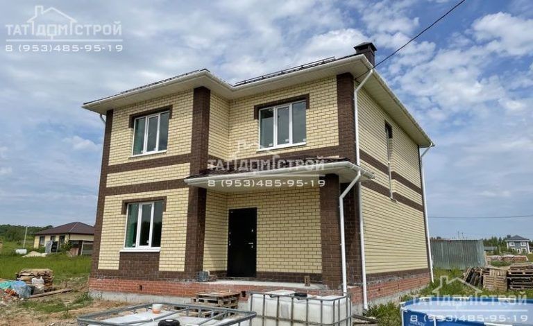 Кирпичный дом 148м², крыльцо 6м² (Шигали)