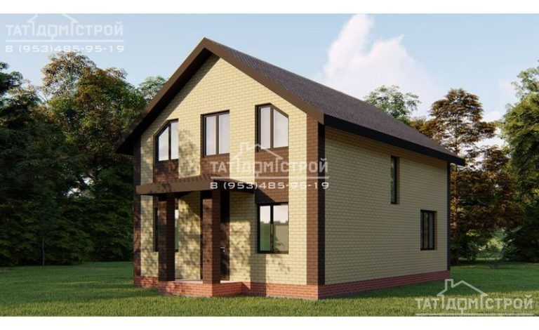 Кирпичный дом 142м² (Лесное Озеро)