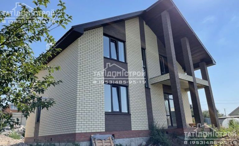 Кирпичный дом 124м² Терраса 9м², балкон 9м² (Осиново)