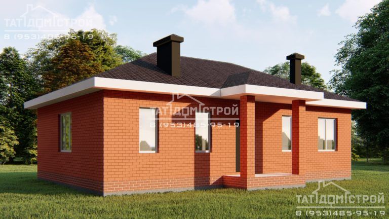Кирпичный дом 89м² (снт Сирень)