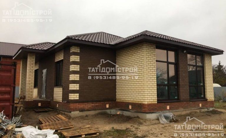 Кирпичный дом 82м² (Отары)