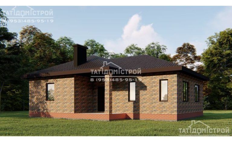 Кирпичный дом 92м² (с. Конь)