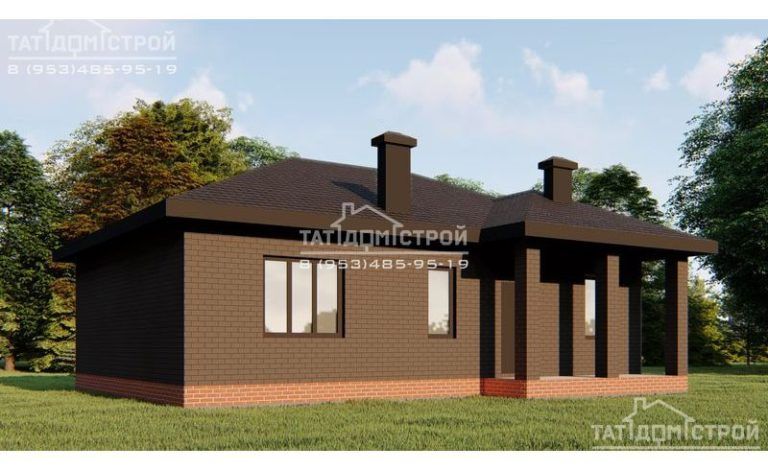Кирпичный дом 86 м² (Тангачи)