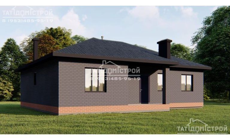 Кирпичный дом 117 м² (Сокуры)