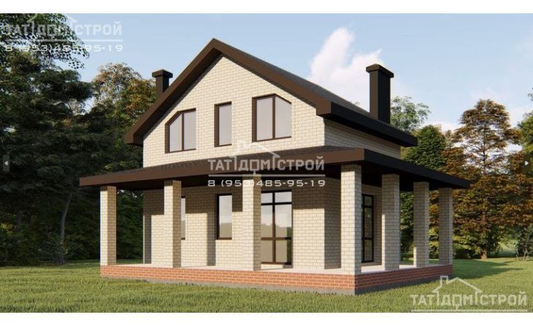 Кирпичный дом 74м² (Васильево)