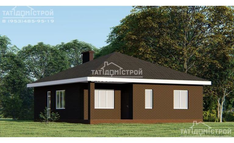 Кирпичный дом 96м² (Старая Тура)