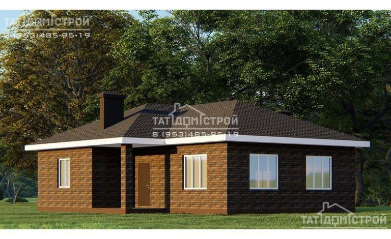 Кирпичный дом 95м² (Тангачи)