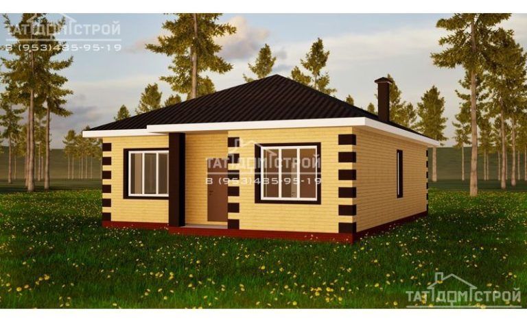 Кирпичный дом 95 м² (Лесное озеро)