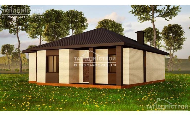 Кирпичный дом 122 м² (Семиозерка)