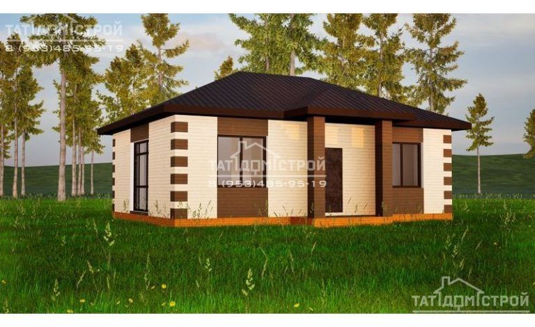 Кирпичный дом 60 м² (Сокуры)