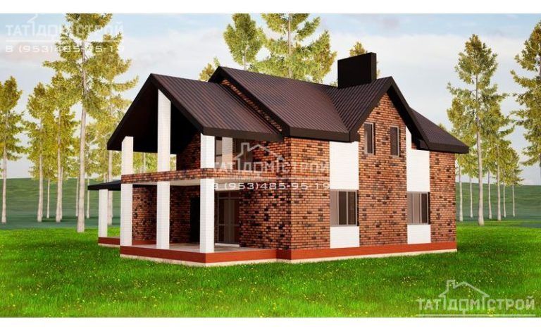 Кирпичный дом 158 м² (Султанай)
