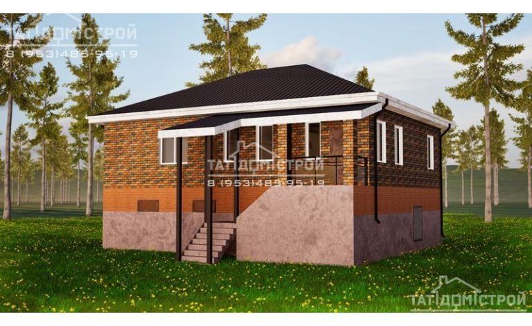 Кирпичный дом 107 м² (Юдино)
