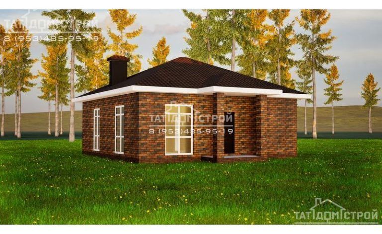 Кирпичный дом 65 м² (Пестрецы)