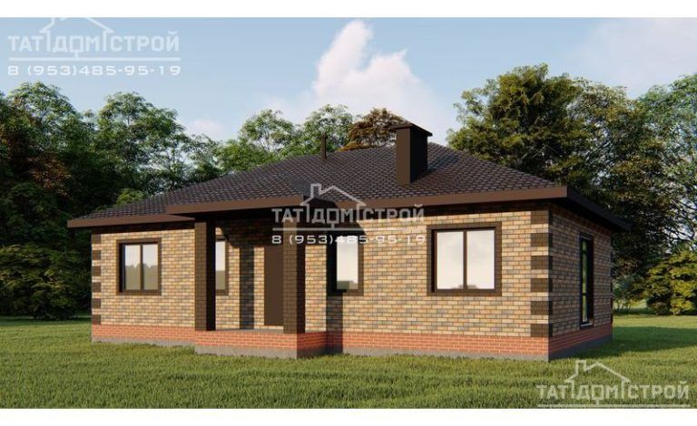 Кирпичный дом 105 м² (Отары)