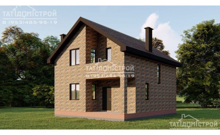 Кирпичный дом 116 м² (Бирюли)