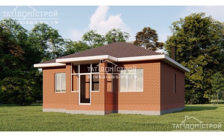 Кирпичный дом 71 м² (Осиново)