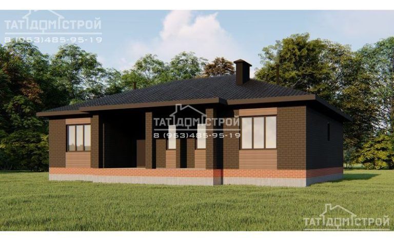 Кирпичный дом 126 м² (Моркваши)