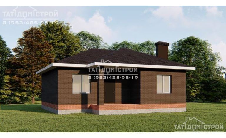 Кирпичный дом 82 м² (Зеленодольск)