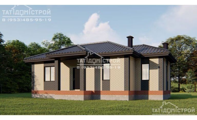 Кирпичный дом 92 м² (Козловка)