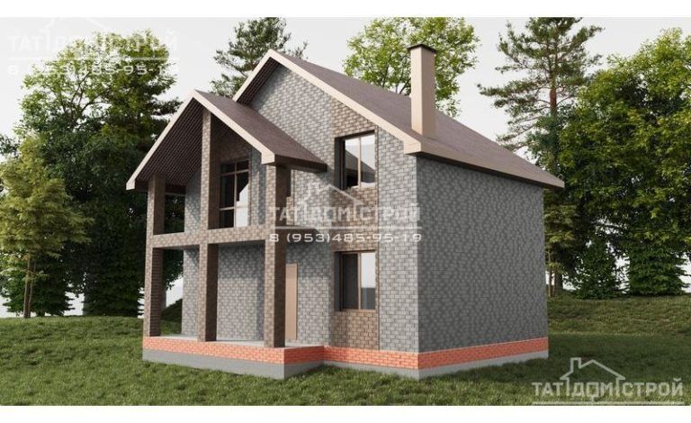 Кирпичный дом 100 м² (Усады)