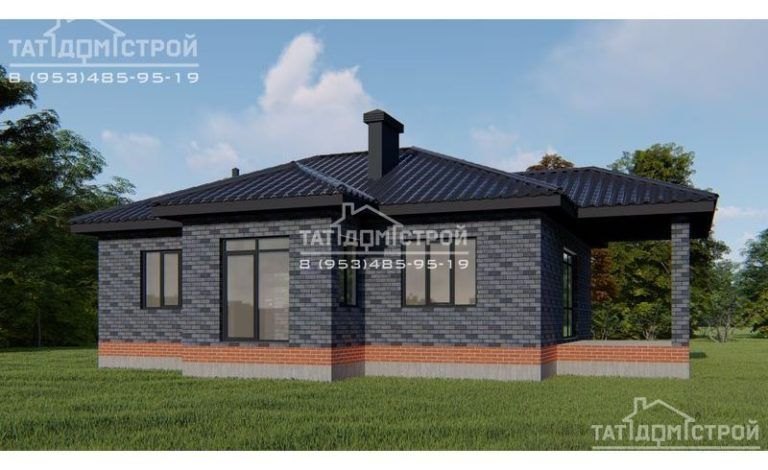 Кирпичный дом 95 м² (Орловка)