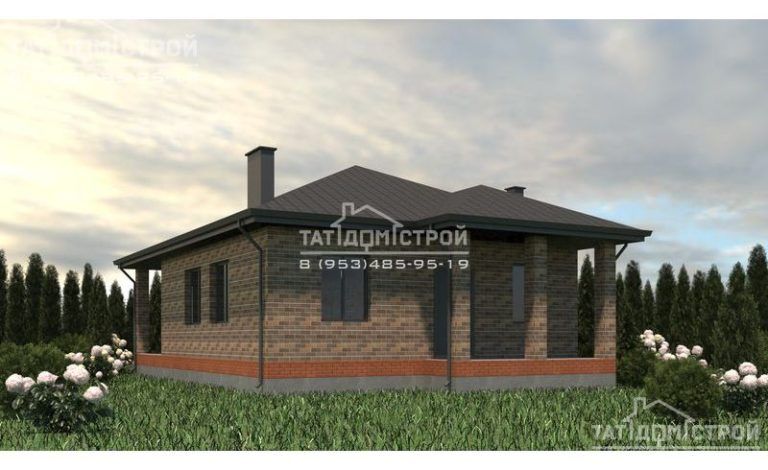Кирпичный дом 85 м² (Юдино)