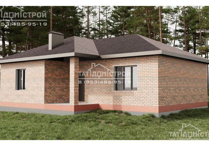 Кирпичный дом 95 м² (Семиозерка)