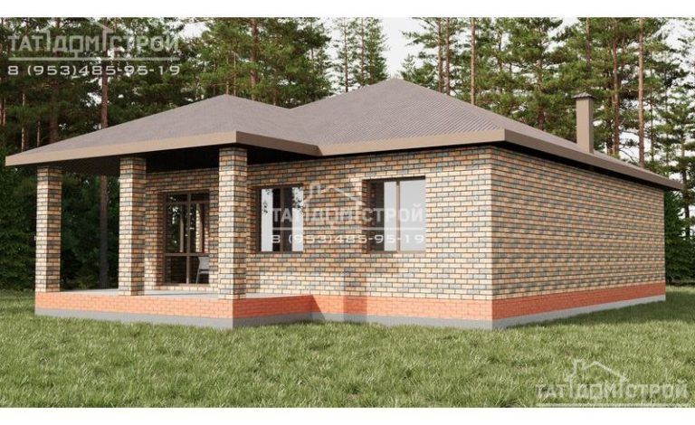 Кирпичный дом 116 м² (Танковое)